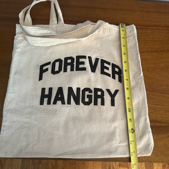Cream Colored Forever Hangry Tote - Picture 2 of 2